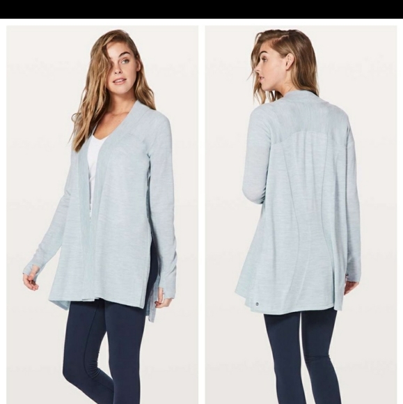 lululemon athletica Sweaters - Lululemon Blissful zen Cardigan size 12 color blue
